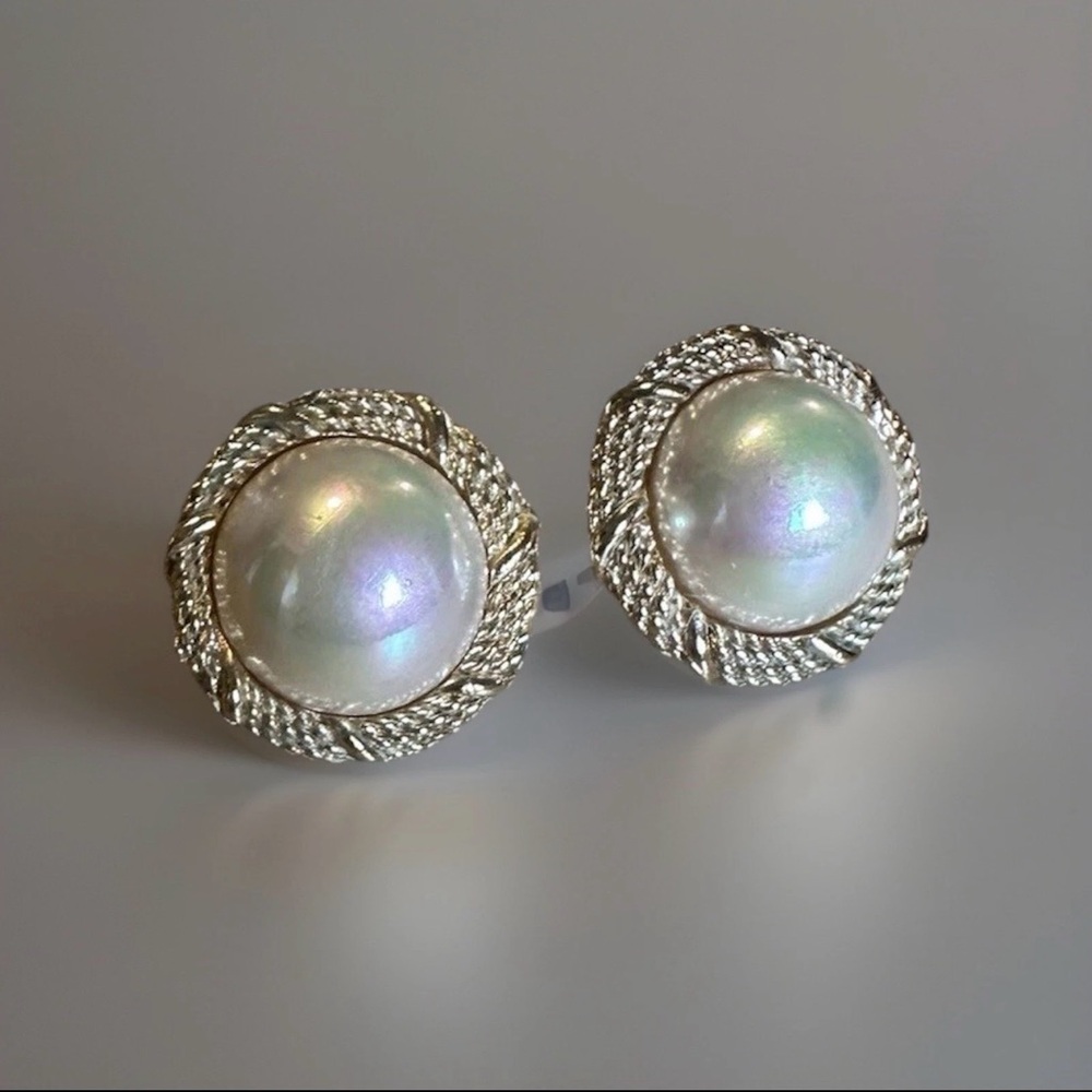 Dior Gold Plated and Pearl Rope Earrings - Picture 1 of 4